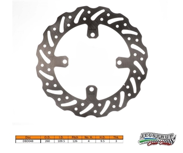 Bremseskive for Delta Braking Kawasaki 250 KX-F & 450 KX.F årg. 06 - 08